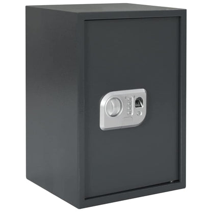 Digital Safe with Fingerprint Dark Grey 31 cm 50 cm 35 cm