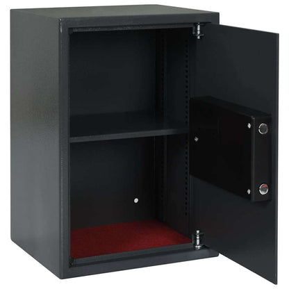Digital Safe with Fingerprint Dark Grey 31 cm 50 cm 35 cm