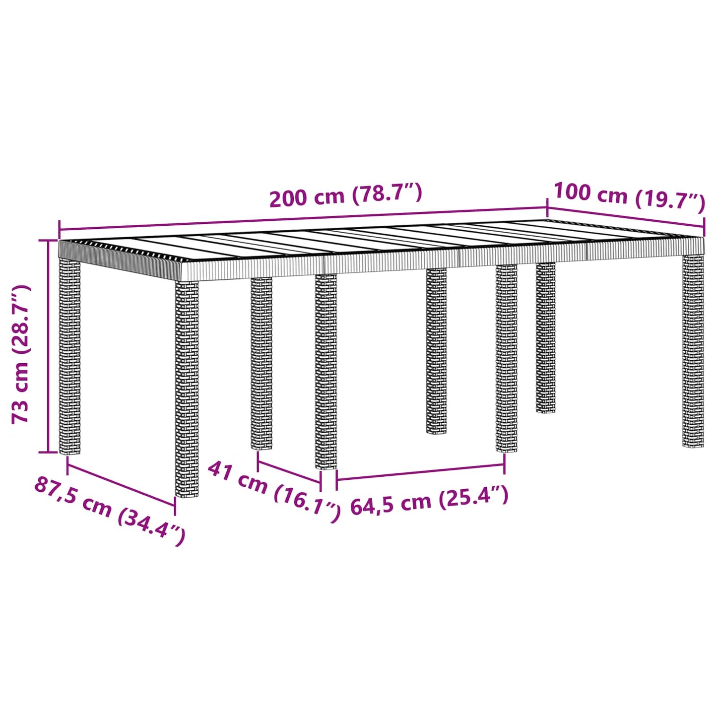 vidaXL Garden Dining Set 9 pcs Anthracite Polypropylene 4