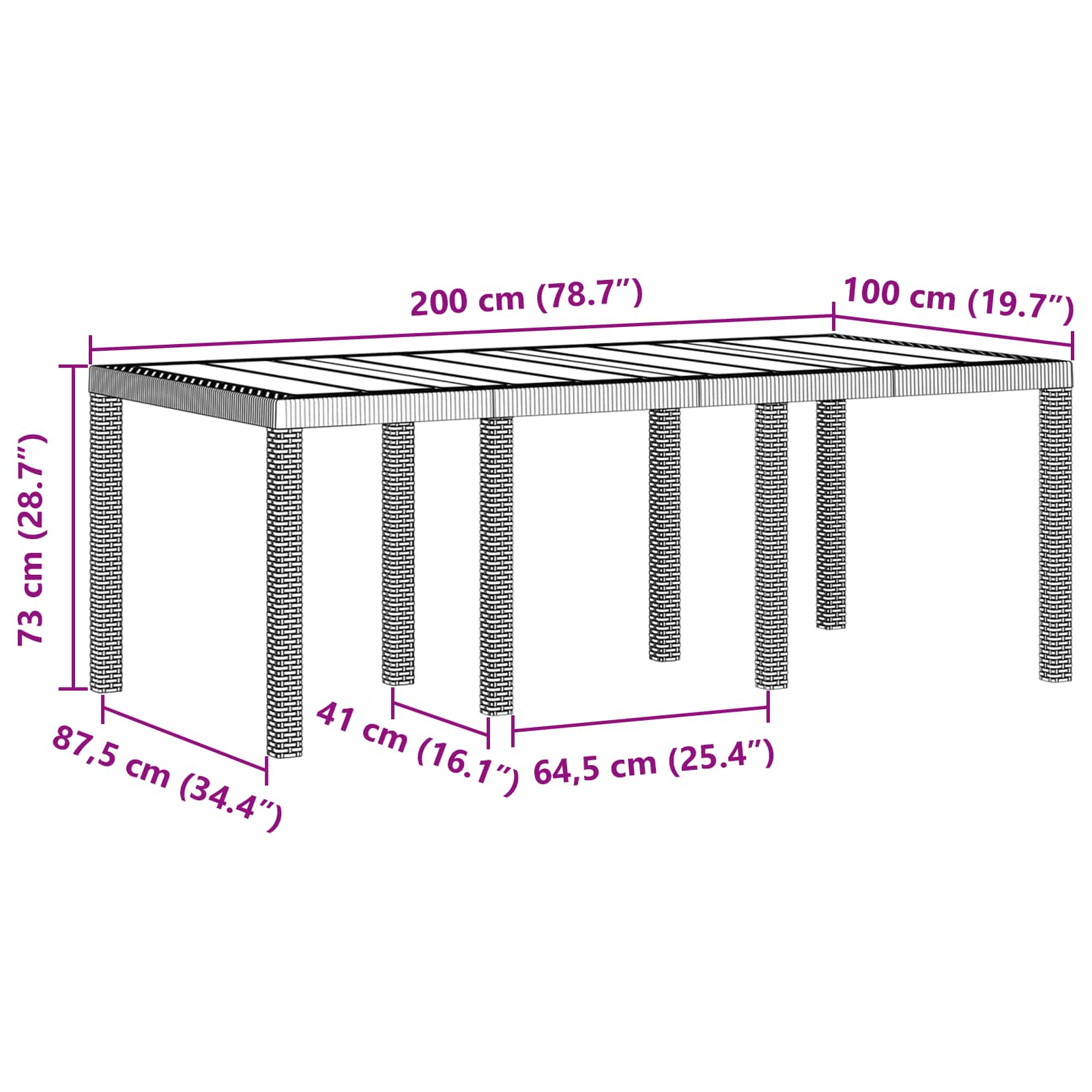 vidaXL Garden Dining Set 9 pcs Anthracite Polypropylene 4