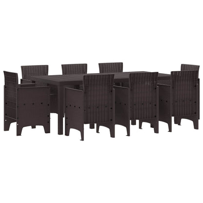vidaXL Garden Dining Set 9 pcs Polypropylene