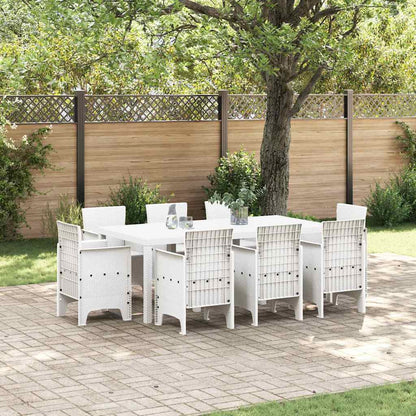 vidaXL Garden Dining Set 9 pcs Polypropylene