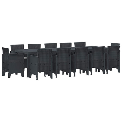 vidaXL Garden Dining Set 13 pcs Anthracite and Light grey 1