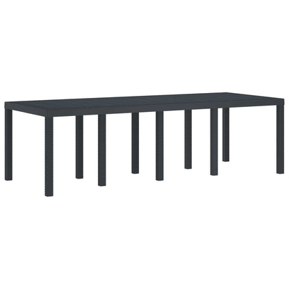 vidaXL Garden Dining Set 9 pcs Anthracite Polypropylene 4