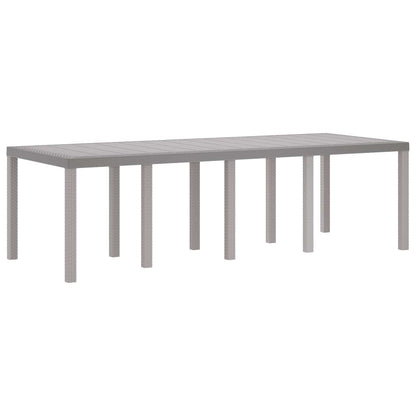 vidaXL Garden Dining Set 9 pcs White Polypropylene 4