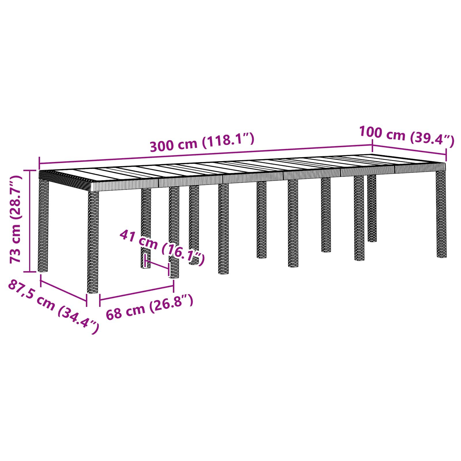 vidaXL Garden Dining Set 11 pcs Anthracite Plastic 4