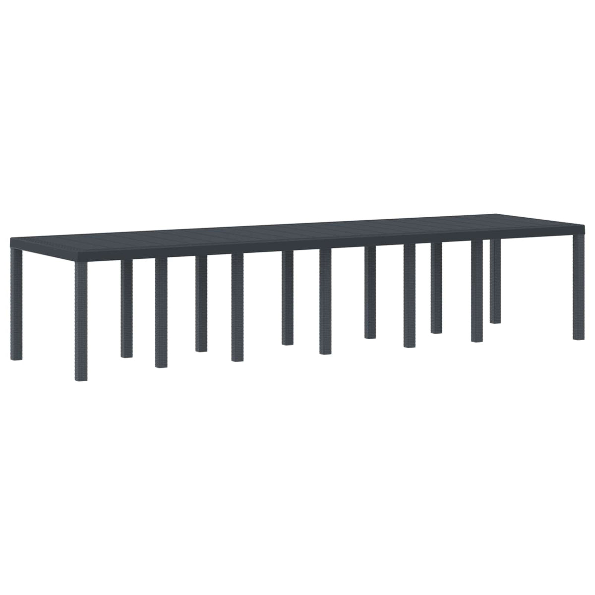 vidaXL Garden Dining Set 13 pcs Anthracite PP 4