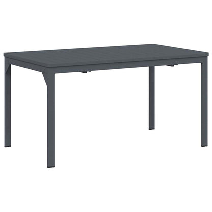 vidaXL Garden Dining Set 9 pcs Anthracite Powder-coated Steel 5