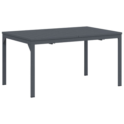 vidaXL Garden Dining Set 9 pcs Anthracite Steel 5