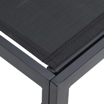 vidaXL Garden Sofa Set 6 pcs Black Aluminium 6