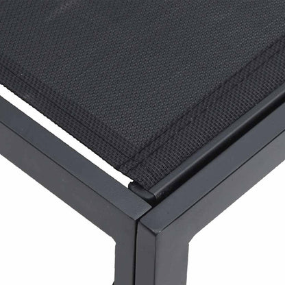 vidaXL Garden Sofa Set 10 pcs Black Aluminium 6