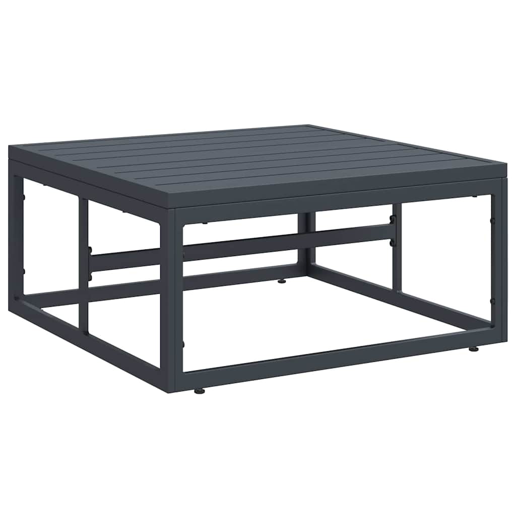 vidaXL Garden Sofa Set 7 pcs Black Steel 5
