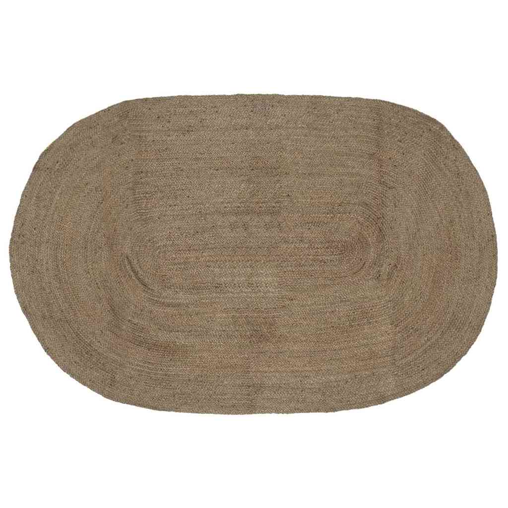Area Rugs Jute Grey 205 cm 305 cm