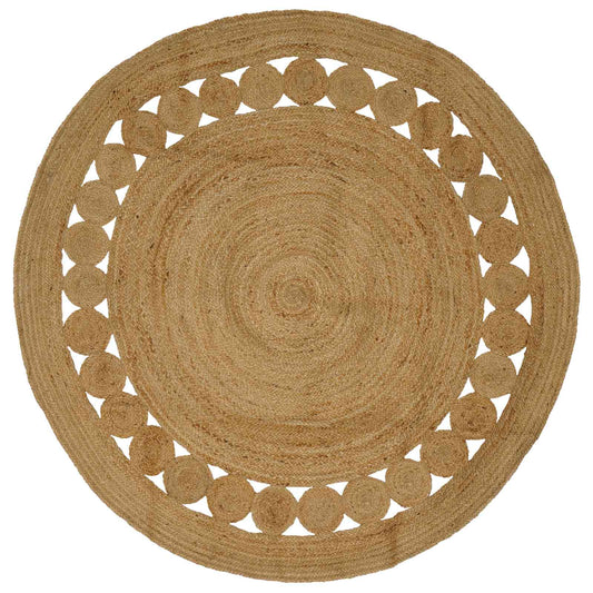 Area Rugs Natural Ø Jute 210 cm