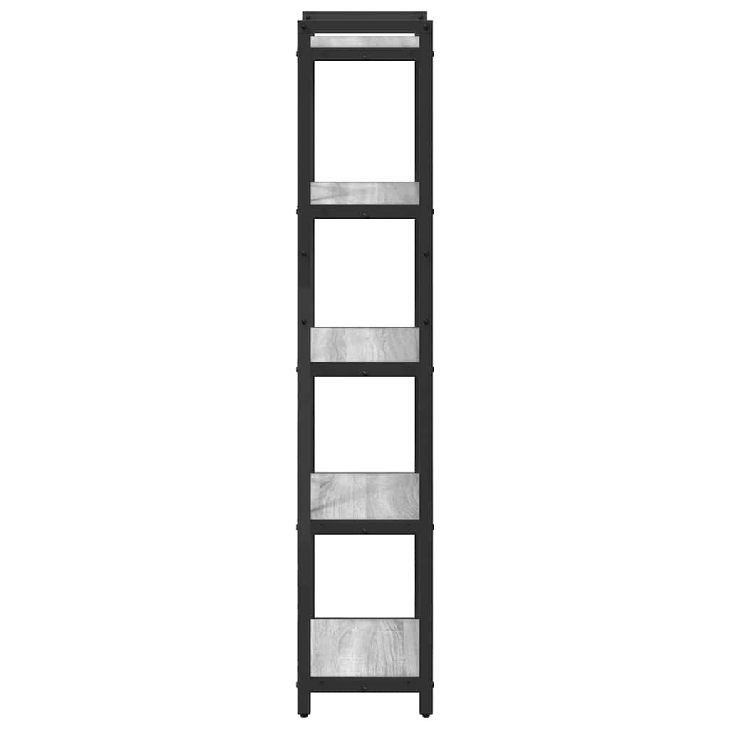 Bookshelf 40 x 30 x 155 cm Engineered Wood Height 153 cm Grey sonoma