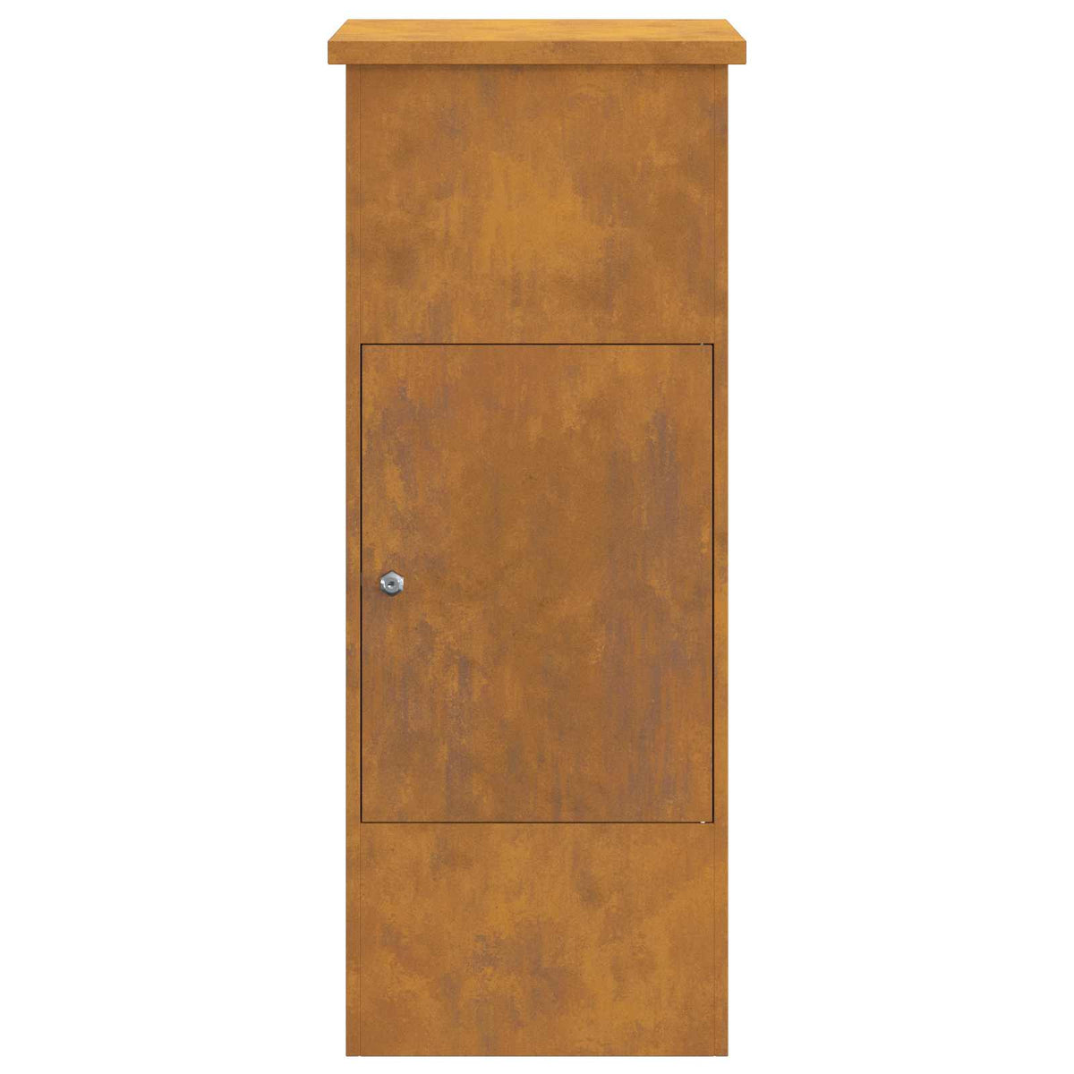 Parcel Drop Box with Storage 44.5 x 29 x 110.5 cm Steel Weathering steel