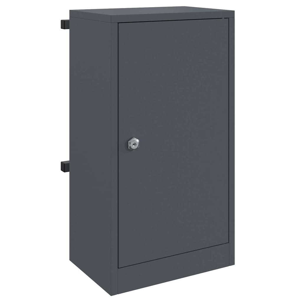 Mailbox with Storage with Door 30 x 20 x 55 cm Steel Anthracite