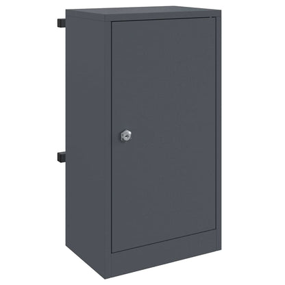 Mailbox with Storage with Door 30 x 20 x 55 cm Steel Anthracite