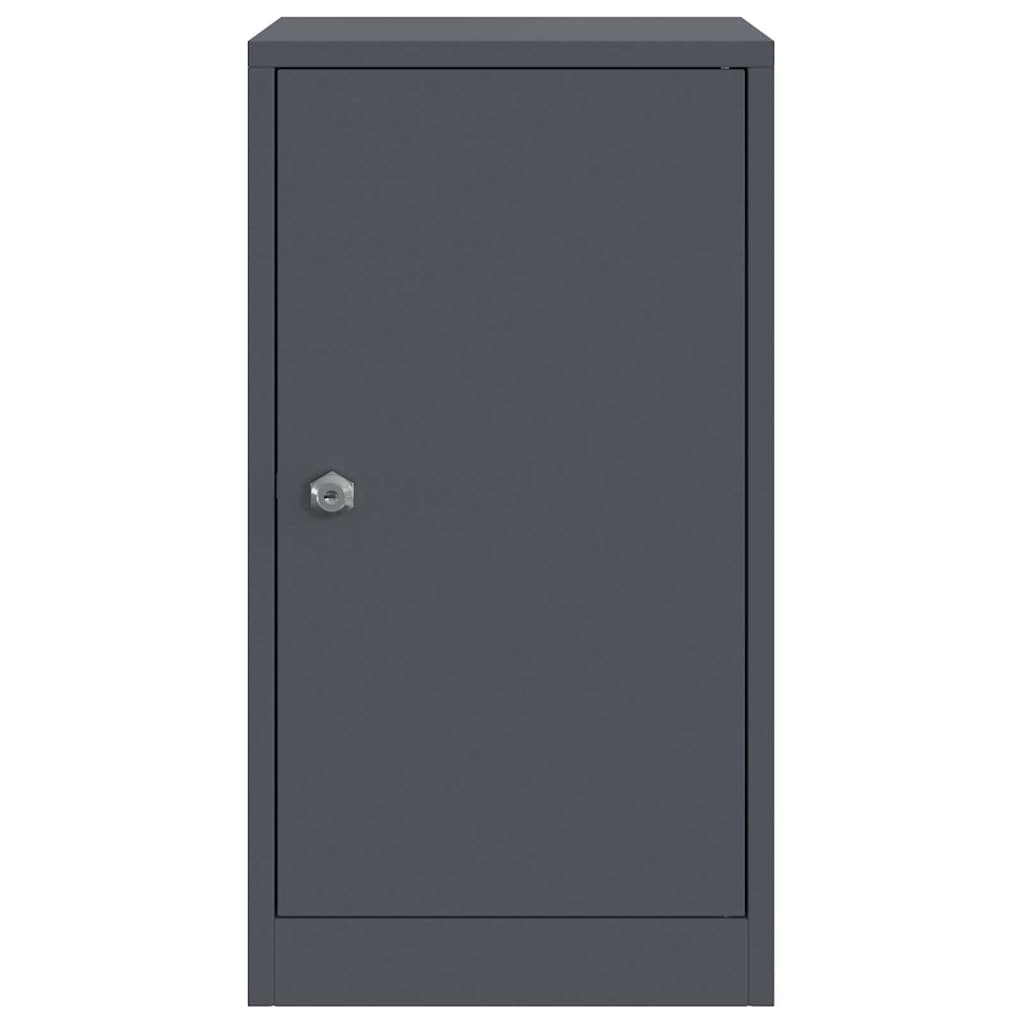 Mailbox with Storage with Door 30 x 20 x 55 cm Steel Anthracite