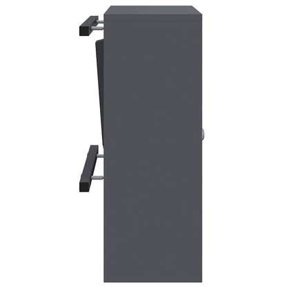 Mailbox with Storage with Door 30 x 20 x 55 cm Steel Anthracite