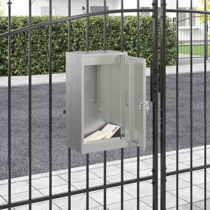 Mailbox with Storage with Door 30 x 20 x 55 cm Steel Galvanised steel