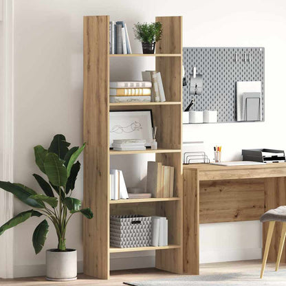 Book Cabinet 60x35x180 cm Engineered Wood Artisan oak