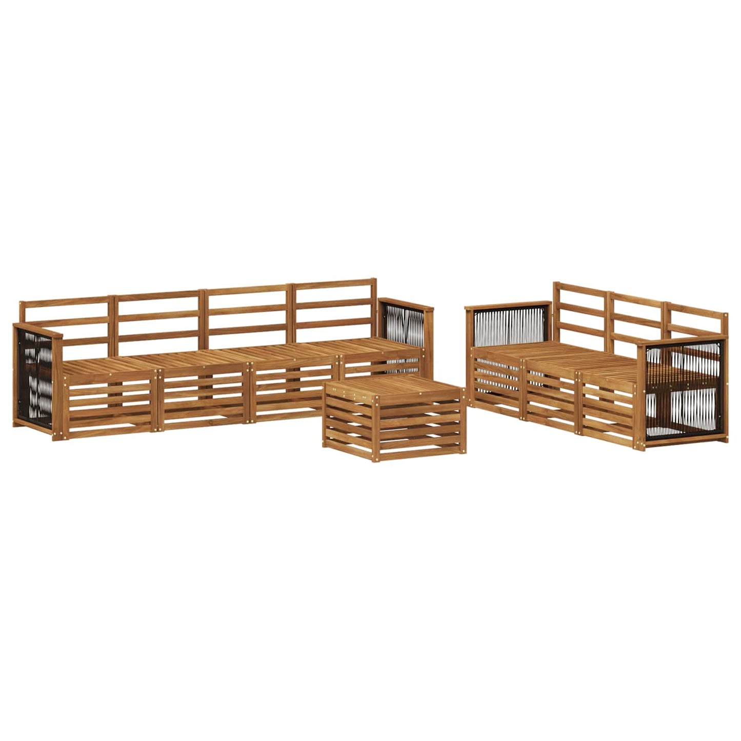 vidaXL Sofa Sets 8 pcs Solid Acacia Wood 2