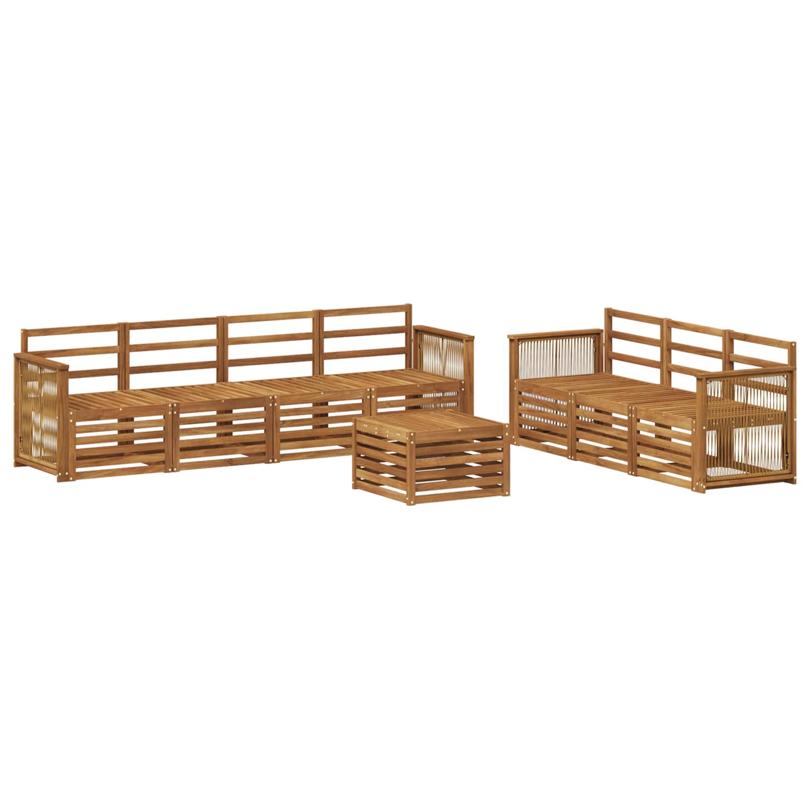 vidaXL Sofa Sets 8 pcs Solid Acacia Wood 2