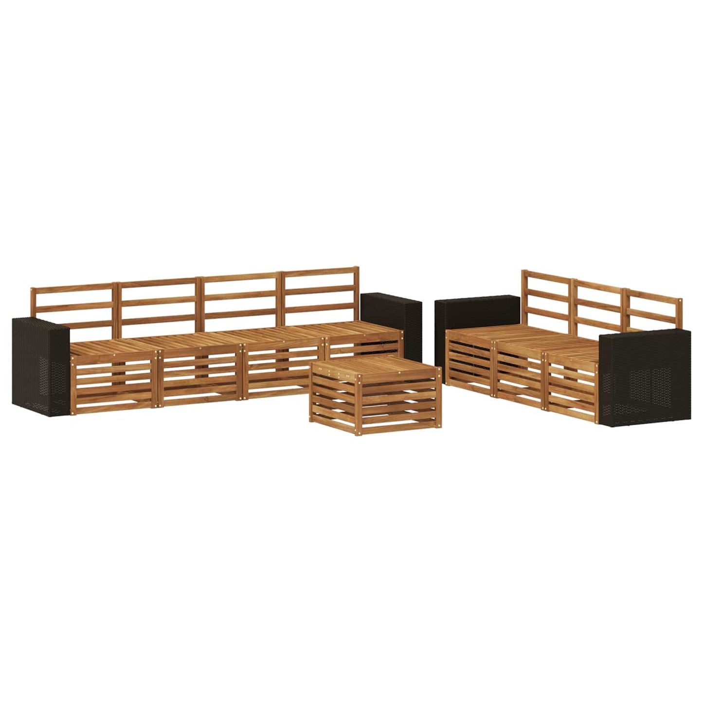 vidaXL Sofa Sets 8 pcs Solid Acacia Wood 2