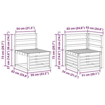 vidaXL Outdoor Sofa Set 6 pcs Natural Solid Acacia Wood 6