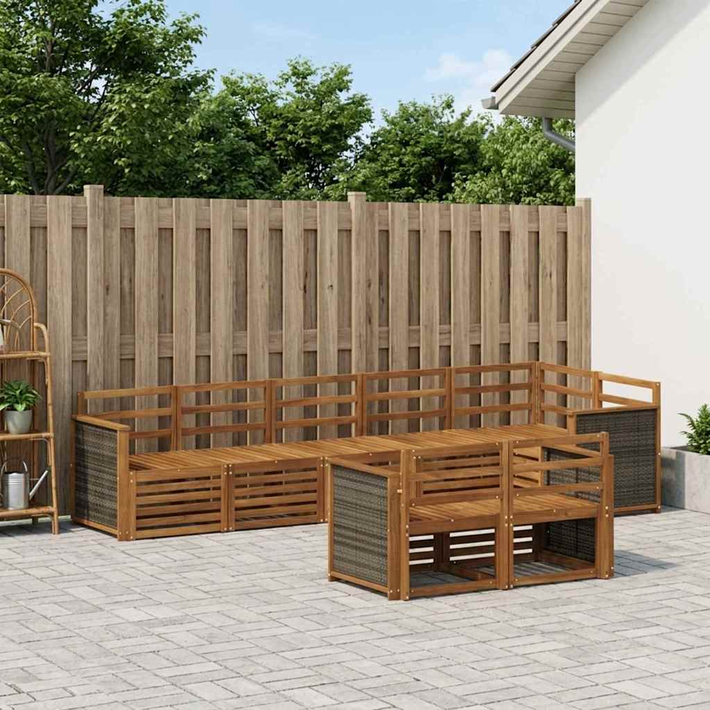 vidaXL Outdoor Sofa Set 7 pcs 1