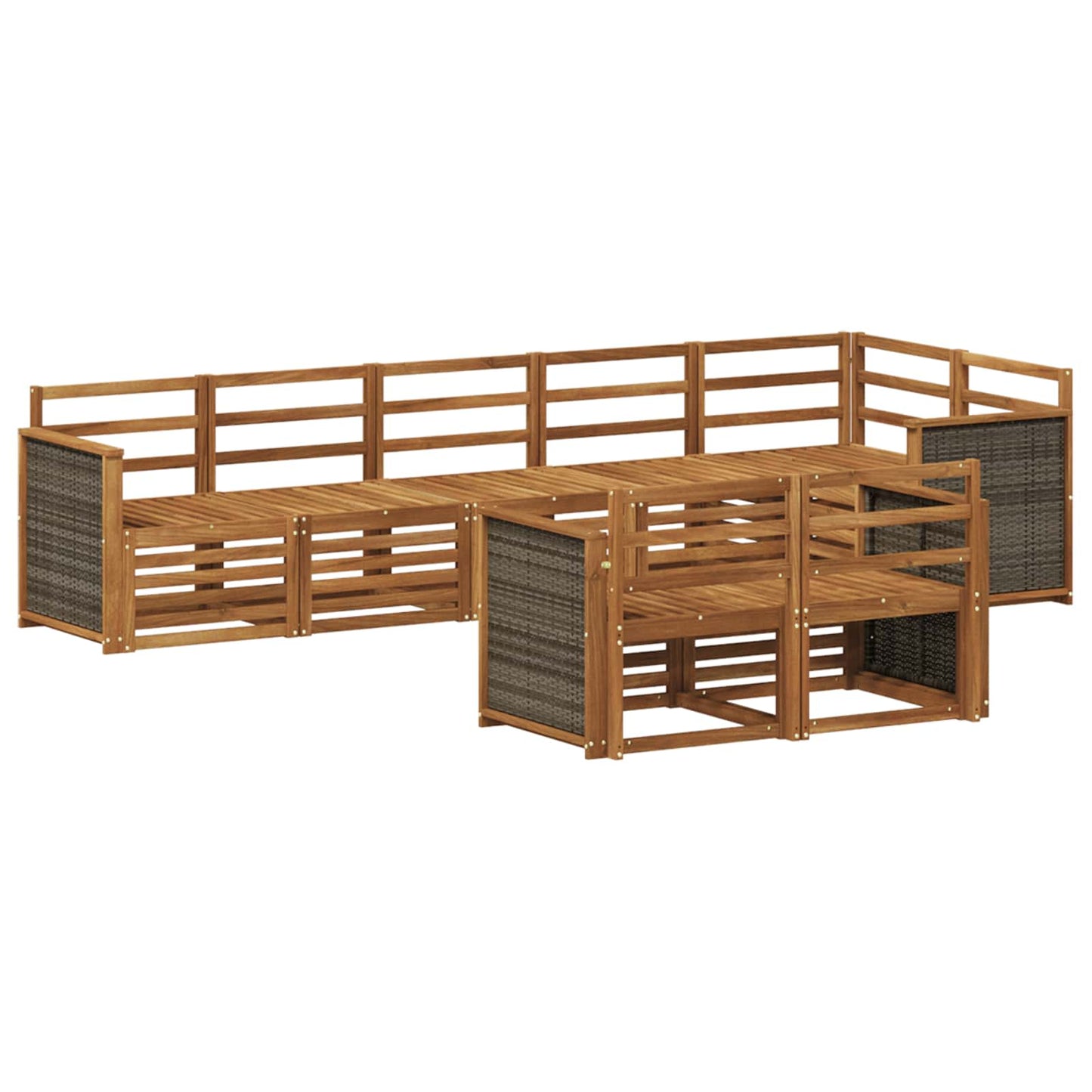 vidaXL Outdoor Sofa Set 7 pcs 2