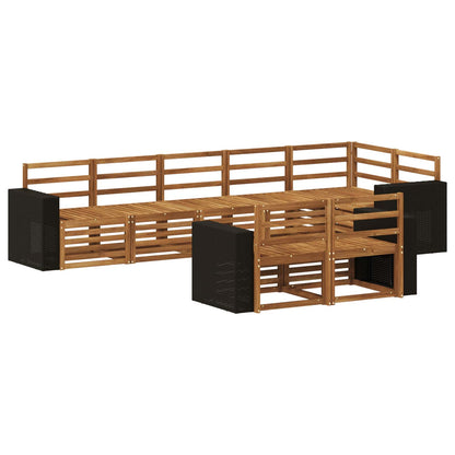 vidaXL Outdoor Sofa Set 8 pcs Polyester 2
