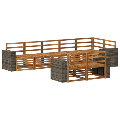 vidaXL Outdoor Sofa Set 8 pcs Polyester 2