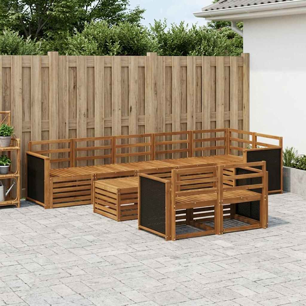 vidaXL Sofa Sets Solid Acacia Wood 1