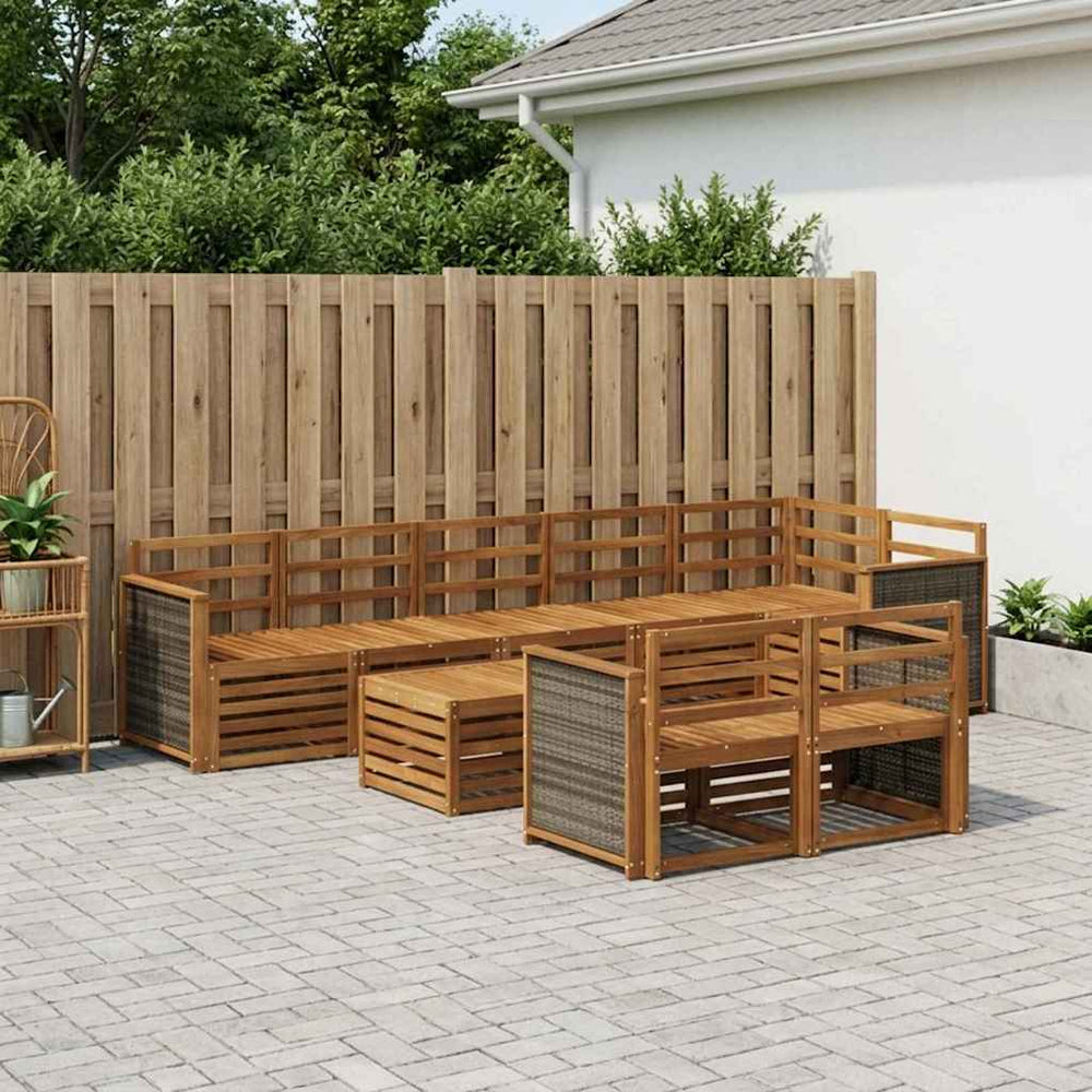 vidaXL Sofa Sets Solid Acacia Wood