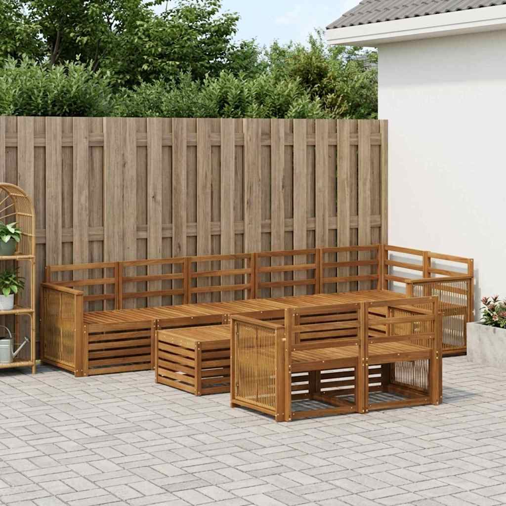 vidaXL Sofa Sets Solid Acacia Wood 1