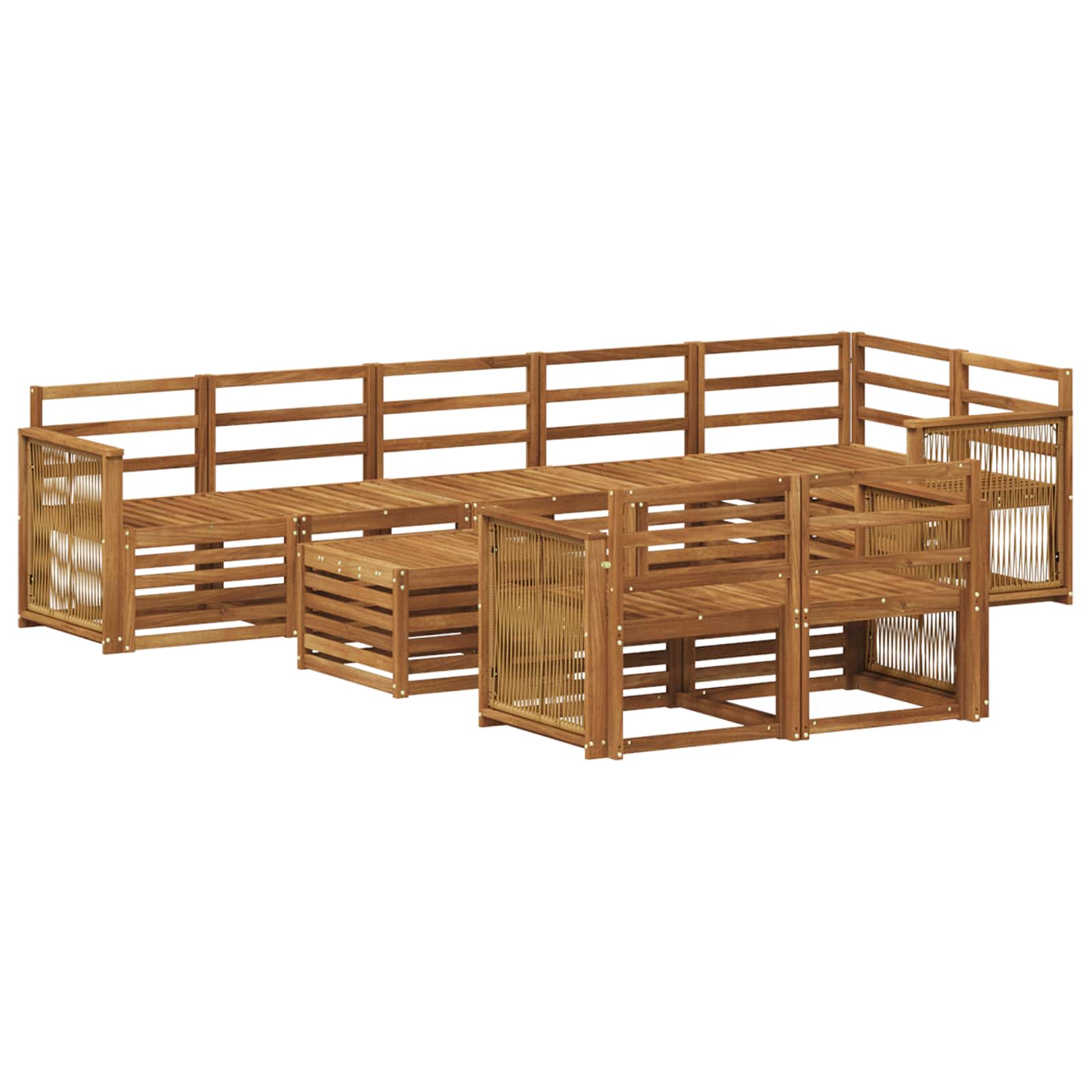 vidaXL Sofa Sets Solid Acacia Wood 2