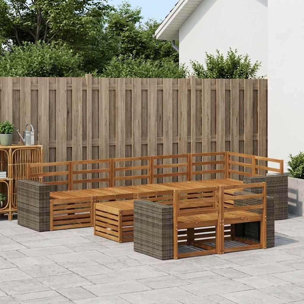 vidaXL Sofa Sets Solid Acacia Wood 1