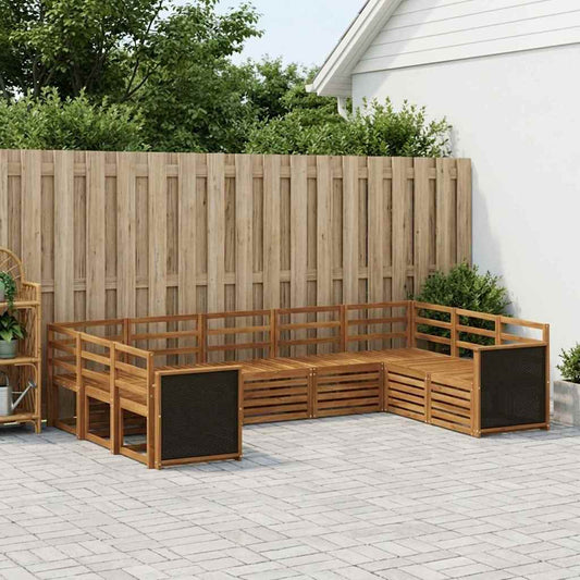 vidaXL Outdoor Sofa Set 7 pcs Natural Solid Acacia Wood 1