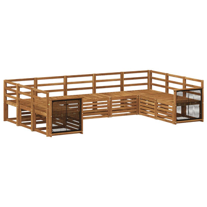 vidaXL Outdoor Sofa Set 7 pcs Natural Solid Acacia Wood 2