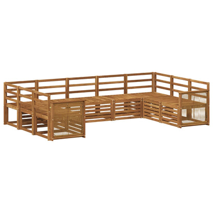 vidaXL Outdoor Sofa Set 7 pcs Natural Solid Acacia Wood 2