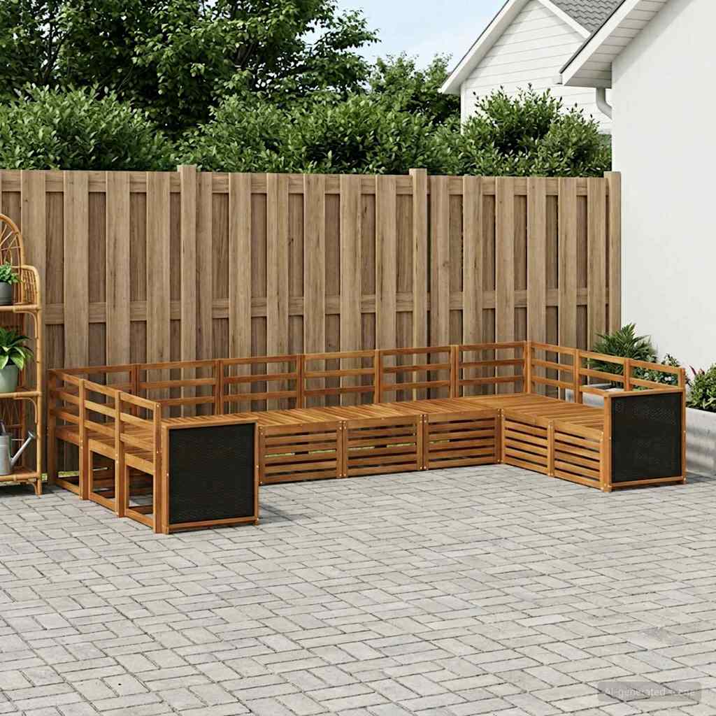 vidaXL Outdoor Sofa Set 7 pcs Natural Solid Acacia Wood 1
