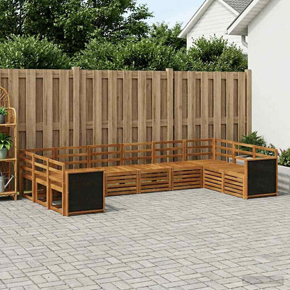 vidaXL Outdoor Sofa Set 7 pcs Natural Solid Acacia Wood 1