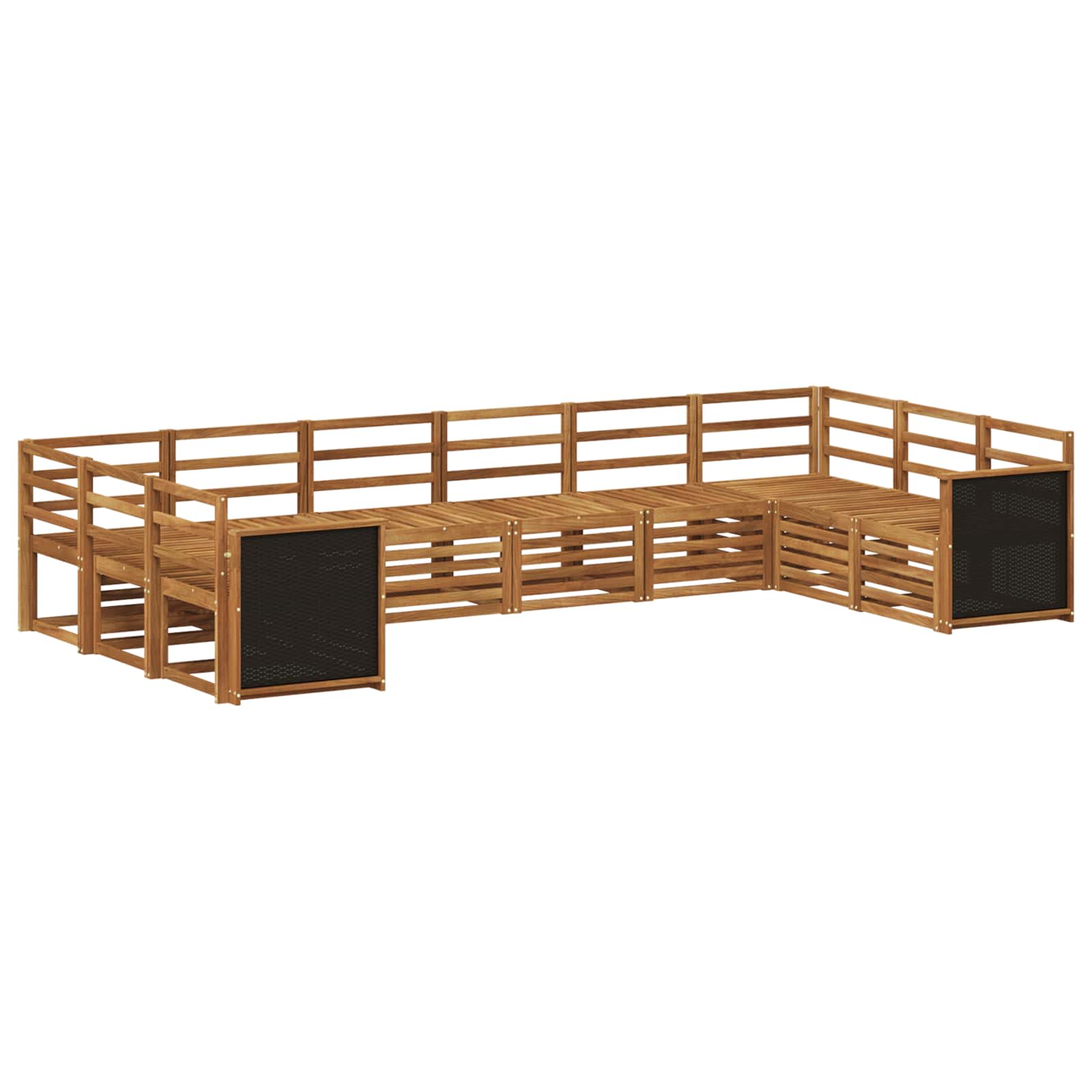 vidaXL Outdoor Sofa Set 7 pcs Natural Solid Acacia Wood 2