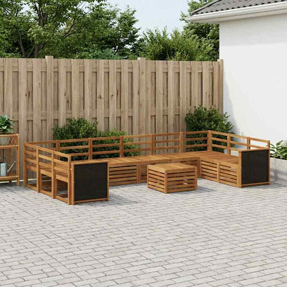 vidaXL Outdoor Sofa Set 8 pcs Natural Solid Acacia Wood 1