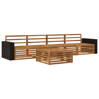 vidaXL Outdoor Sofa Set 5 pcs Natural Solid Acacia Wood 2
