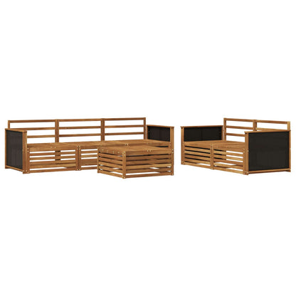 vidaXL Outdoor Sofa Set 6 pcs Natural Solid Acacia Wood 2
