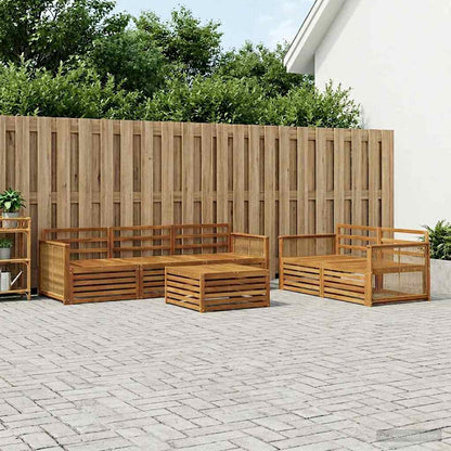 vidaXL Outdoor Sofa Set 6 pcs Natural Solid Acacia Wood 1