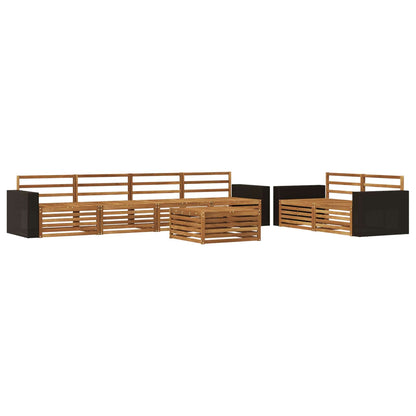 vidaXL Outdoor Sofa Set 7 pcs Natural Solid Acacia Wood 2